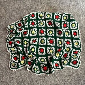 Vintage granny square blanket